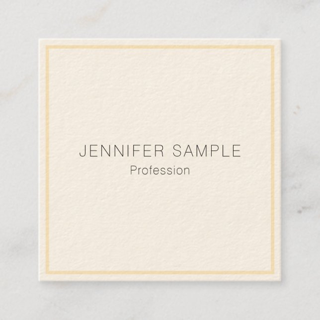 Professional Modern Elegant Custom Template Quadratische Visitenkarte (Vorderseite)