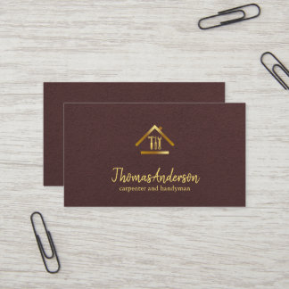 Professional Modern Home Repair Handyman Visitenkarte