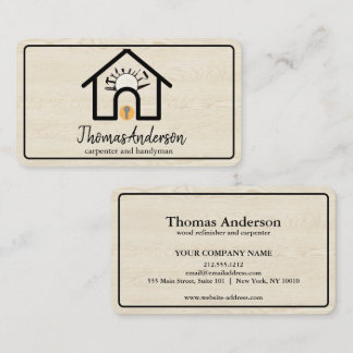 Professional Modern Home Repair Handyman Visitenkarte