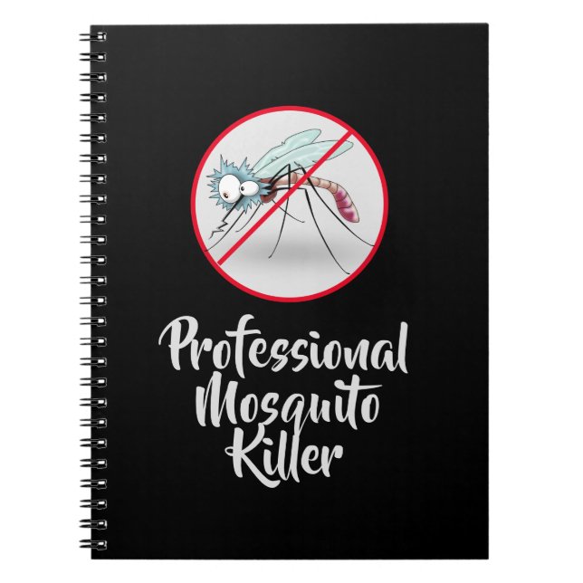 Professional Mosquito Killer Black Notizblock (Vorderseite)