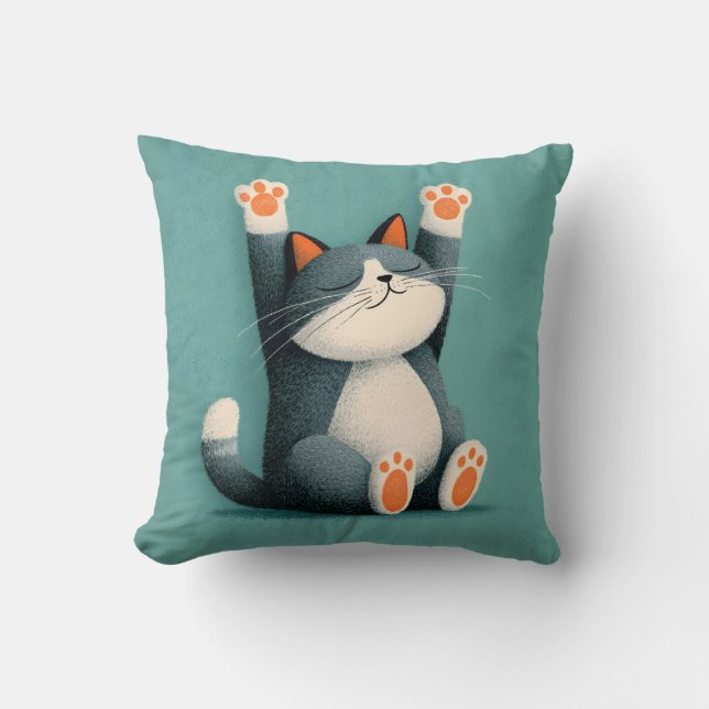 Professional Nap Taker Funny Sleeping Cat Kissen (Vorderseite)
