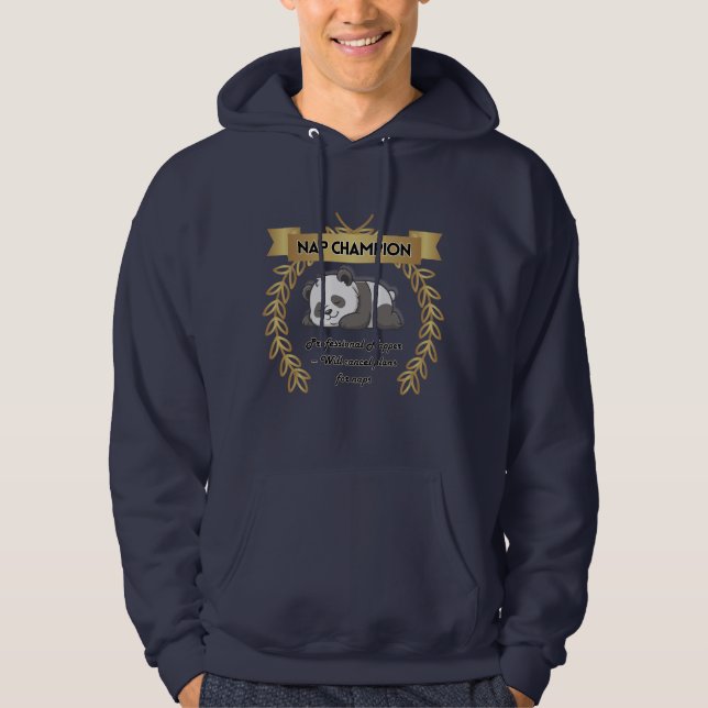 Professional Napper Funny Sleep Lover Hoodie (Vorderseite)