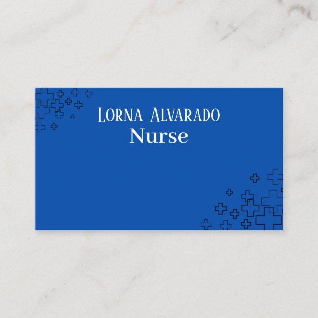 Professional Nurse Business Card Template Visitenkarte (Vorderseite)