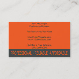 Professional Painter Geschäft Card Visitenkarte