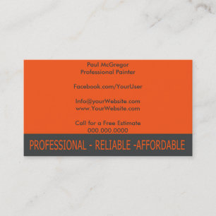 Professional Painter Geschäft Card Visitenkarte