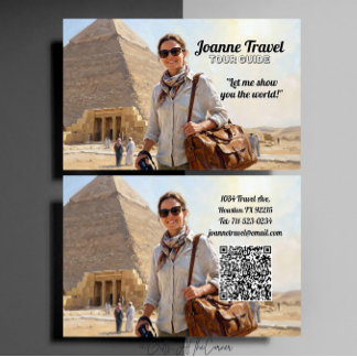 Professional Personal Tour Guide Pyramid Visitenkarte