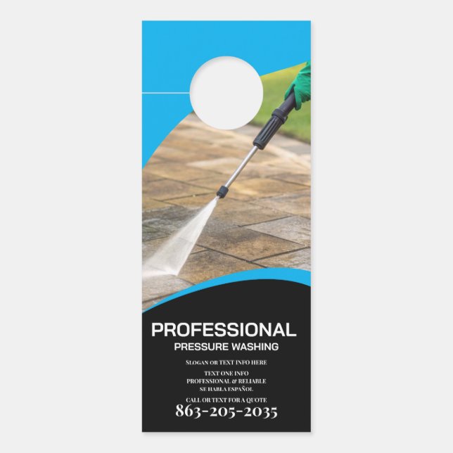 Professional Pressure Wash Minimalist Türanhänger (Vorderseite)