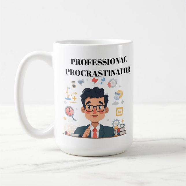 Professional Procrastinator Coffee Mug (Gauche)