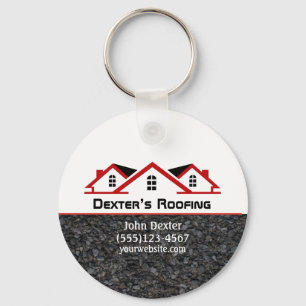 Professional Roofing Company Construction Business Schlüsselanhänger