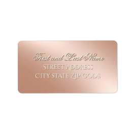 Professional Rose Gold Return Address Label Adressaufkleber