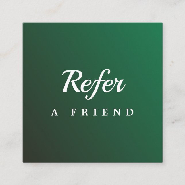 Professional Salon & Spa Referral Card | Editable  Rabattkarte (Vorderseite)