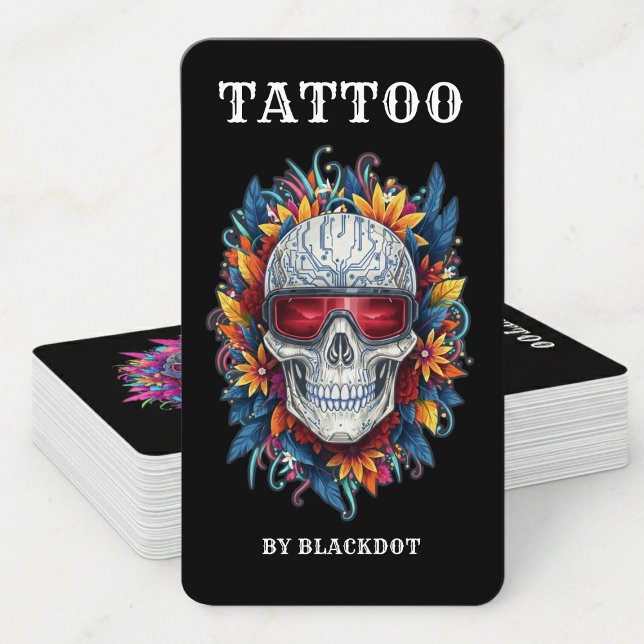 Professional Tattoo Studio Tattoo Shop Branding Visitenkarte (Von Creator hochgeladen)
