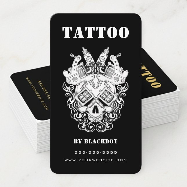 Professional Tattooist Tattoo Studio Tattoo Shop Visitenkarte (Von Creator hochgeladen)