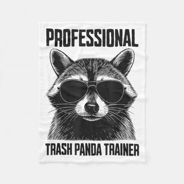 Professional Trash Panda Trainer  Fleecedecke (Vorderseite)