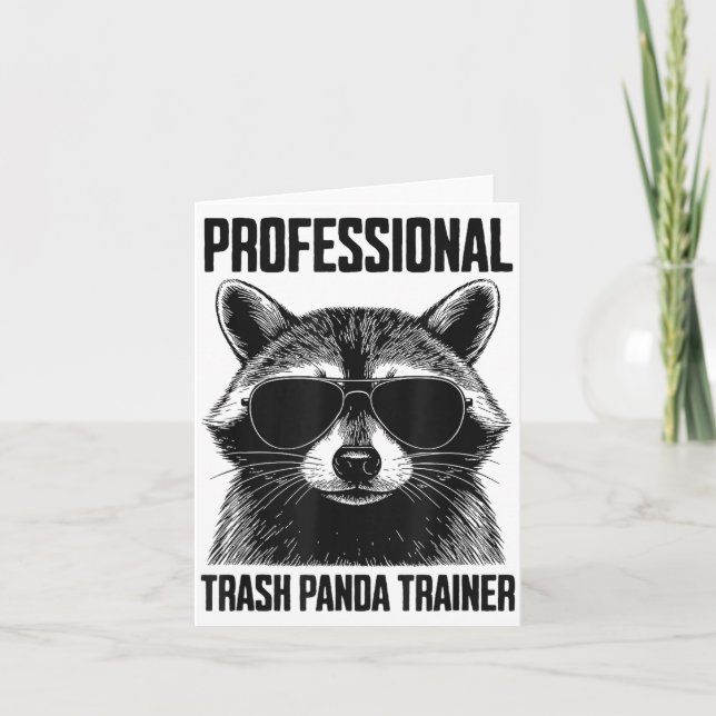 Professional Trash Panda Trainer  Karte (Vorderseite)