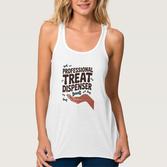 Professional Treat Dispenser - Dog Parent Fun Tank Top (Vorderseite)