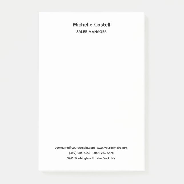 Professional Unique Classical Simple Post-it Klebezettel (Vorderseite)