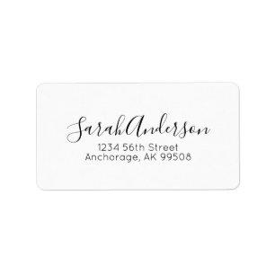 Professional Unterschrift Script Adressaufkleber