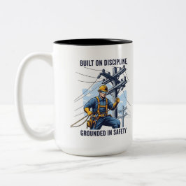 Professional Utility Lineman Gift Zweifarbige Tasse