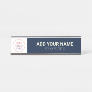 Professional Your Business Logo Here Template Schreibtischnamensplakette