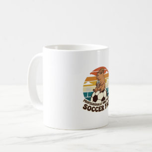 Professioneell Unbeeindruckter Capybara-Fußballfan Kaffeetasse