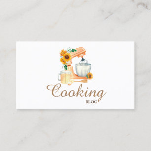 Professionell,Bäckerei-Handwerkzeuge,Sonnenblumen, Visitenkarte