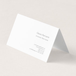Professionell Blau Weiß Minimalistisch Modern Visitenkarten
