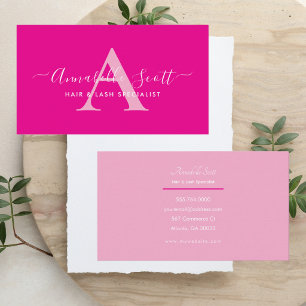 Professionell Bold Moderne Minimalistische Rosa Tr Visitenkarte