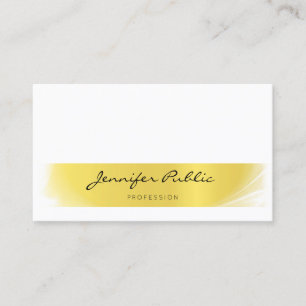 Professionell Chic Handgeschrieben Modern Gold Lux Visitenkarte