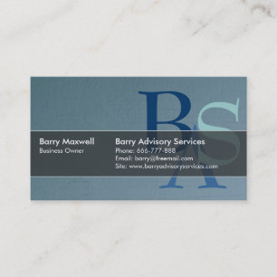Professionell Elegant Modern Blau Einfach Visitenkarte