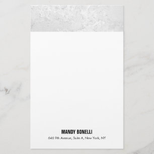 Professionell elegant modern graue weiße trendige briefpapier