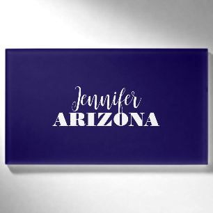 Professionell elegant modern minimalist dunkelblau namenschild