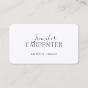 Professionell elegant modern minimalist einfache S Visitenkarte