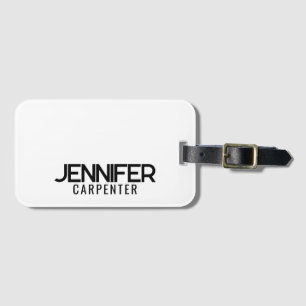 Professionell elegant modern minimalist Namen hinz Gepäckanhänger