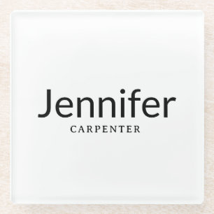 Professionell elegant modern minimalist Namen hinz Glasuntersetzer