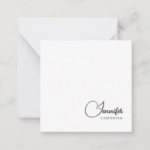Professionell elegant modern minimalist Namen hinz Mitteilungskarte