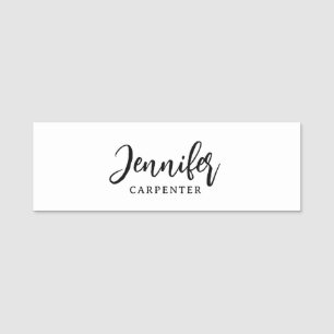 Professionell elegant modern minimalist Namen hinz Namensschild
