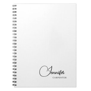 Professionell elegant modern minimalist Namen hinz Notizblock