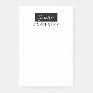 Professionell elegant modern minimalist schlicht post-it klebezettel