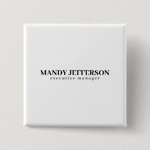 Professionell elegant modern minimalistischer Name Button