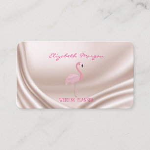 Professionell Elegant Modern, Rosa Flamingo Visitenkarte