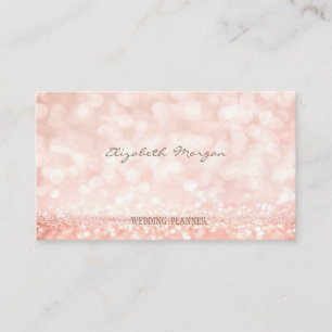 Professionell Elegant Moderner Glitter Bokeh Visitenkarte