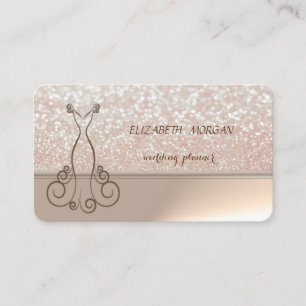 Professionell Elegant Stylisch Chic Glitzernd,Klei Visitenkarte