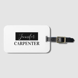 Professionell elegante moderne minimalistische ein gepäckanhänger