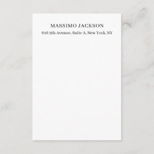Professionell elegante moderne minimalistische Hin Begleitkarte