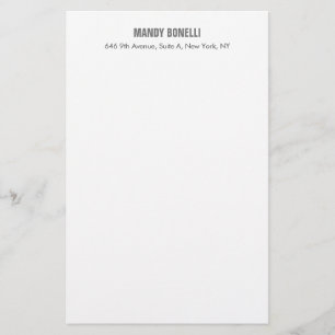 Professionell elegante moderne minimalistische Hin Briefpapier