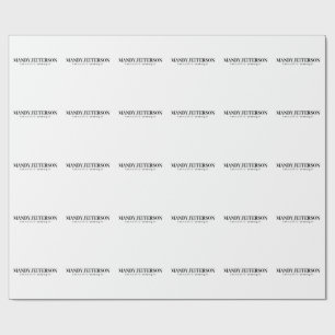 Professionell elegante moderne minimalistische Hin Geschenkpapier