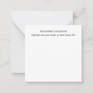 Professionell elegante moderne minimalistische Hin Mitteilungskarte