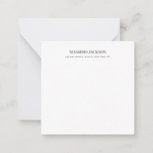 Professionell elegante moderne minimalistische Hin Mitteilungskarte