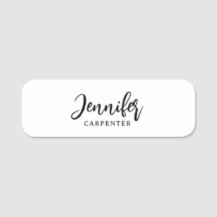 Professionell elegante moderne minimalistische Hin Namensschild